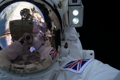 Tim Peake photo in space