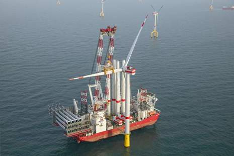 Construction of an offshore wind farm