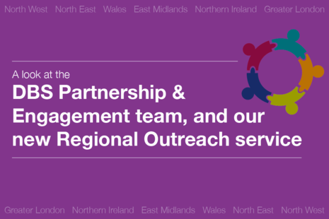 Image that reads 'A look at the Partnership and Engagement team, and our new Regional Outreach Service'