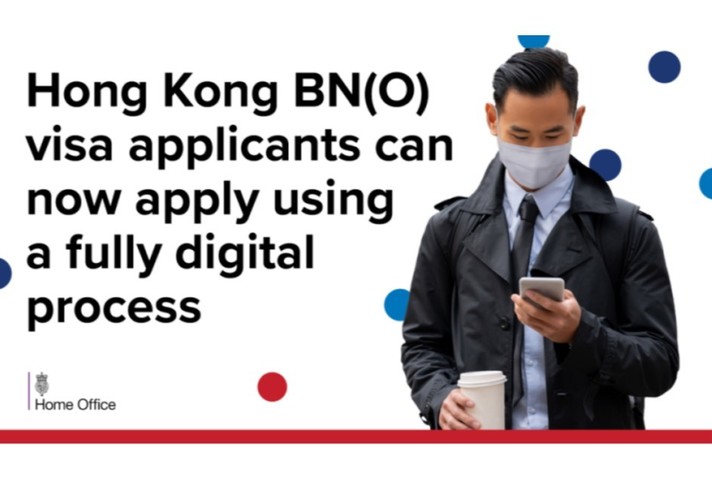 Hong Kong BN(O) visa applicants can now apply using a fully digital process