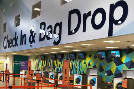 Check-in and bag drop at London Southend Airport