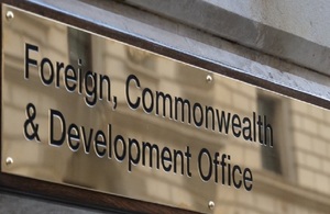 FCDO sign