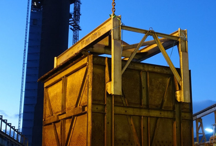 Skip export from the Pile Fuel Storage Pond