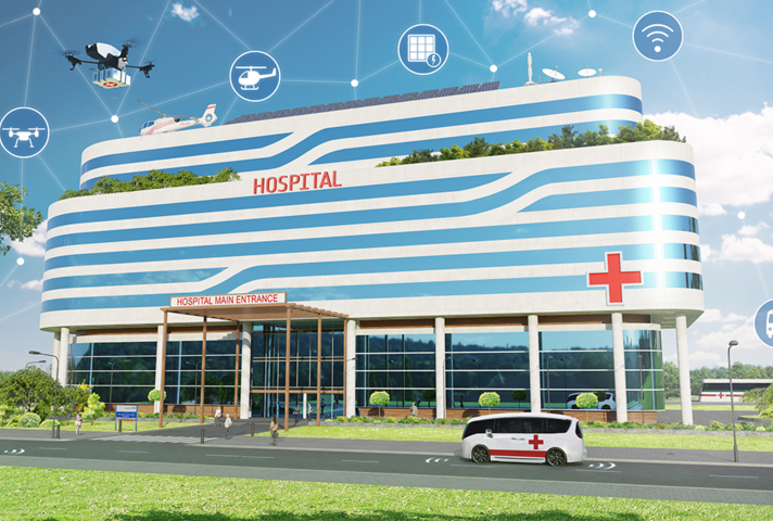 Artist's impression of a space-age hospital. Credit: ESA