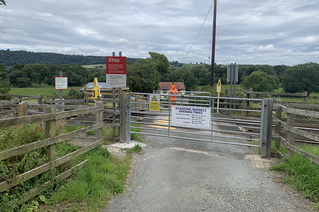 Smiths Lower Cefn user-worked crossing shown on 22 July 2020, following repair work (image courtesy of Network Rail).
