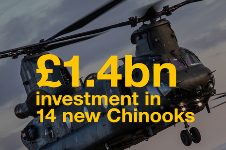 Chinook helicopter