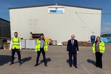 Minister Stuart at the FoundOcean facility