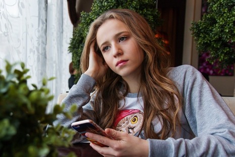 girl on phone