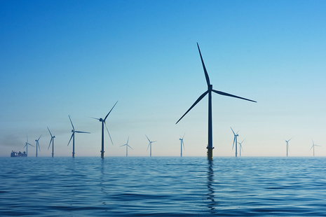 An image of offshore wind turbines