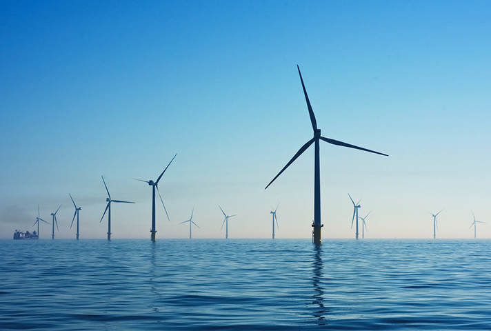 An image of offshore wind turbines