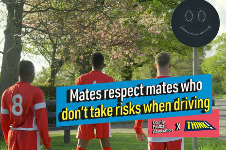 Mates respect mates who don't take risks when driving.