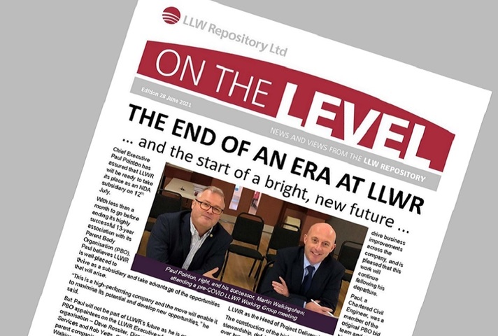 Front cover of On The Level Newsletter