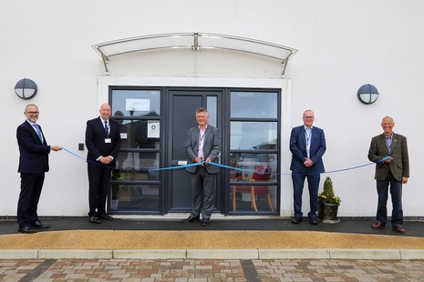 From left to right: Phil Shepley, vice president, Iron Mountain, Gordon Jack, chief information officer, Sellafield Ltd, Mike Starkie, Mayor of Copeland, Martin Diamond, document service manager, Canon and Phil Hallington, head of policy, Sellafield Ltd.