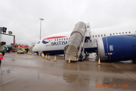 Aircraft collapsed