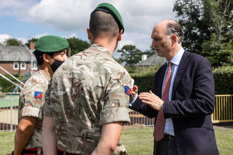 Minister for Defence People and Veterans meeting with service personnel