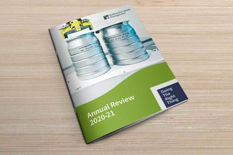 Annual Review 2020-21 on desk
