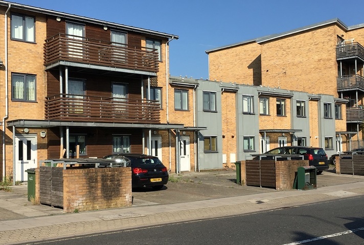 Modern terraced housing in south London