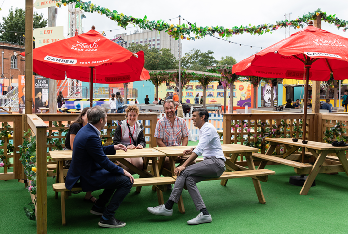 The CX speaking with events professionals.