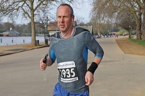 Andy Bainbridge in previous marathon
