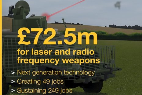 Laser and radio frequency weapons announcement
