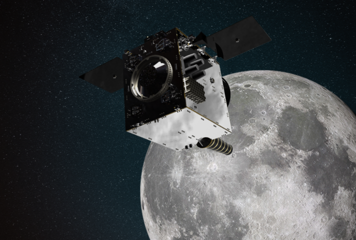 Lunar Pathfinder in orbit. Credit: SSTL