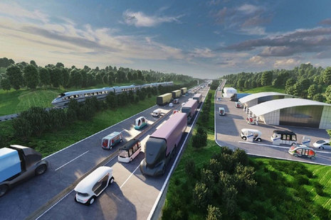 Illustration of future transport.