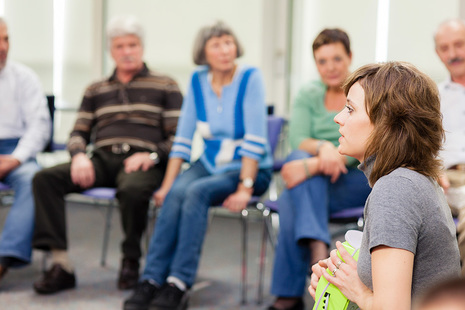 People at a meeting