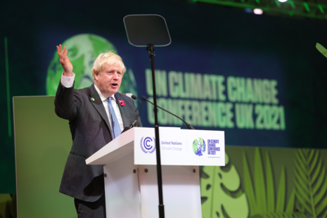 PM Boris Johnson makes a speech on forests at COP26