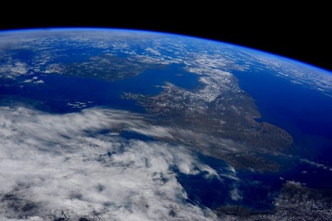UK from space. Credit: ESA and NASA