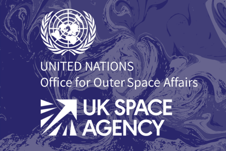 UN Office for Outer Space Affairs and UK Space Agency logos