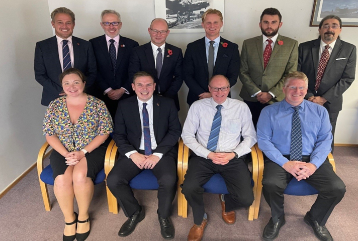 Representatives from DIO and the contractors. (Crown Copyright MOD 2021).