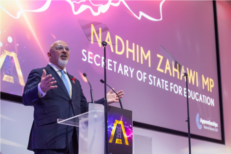 The Secretary of State at the National Apprenticeship Awards 2021.