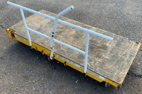 An example of the type of trolley struck by the train (courtesy of Network Rail)