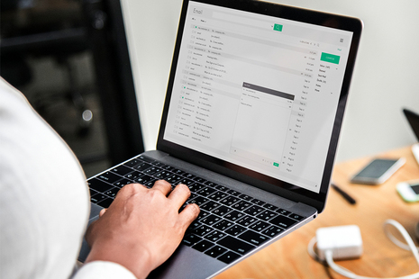 Women on laptop checking email