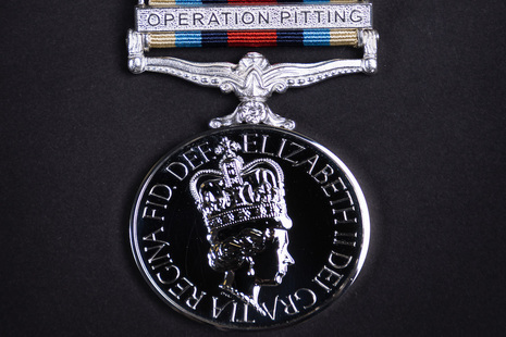 Operation Pitting OSM clasp and medal