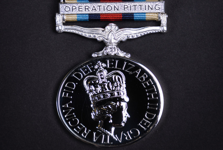 Operation Pitting OSM clasp and medal