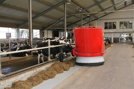 Farm machinery on a dairy farm