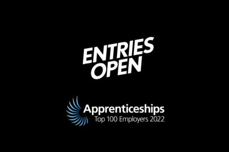 The Top 100 Apprenticeship Employers logo.