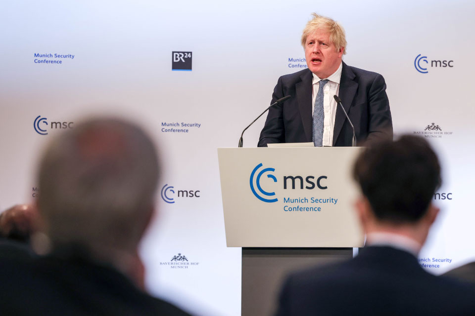 PM speech at the Munich Security Conference 19 February 2022 GOV.UK