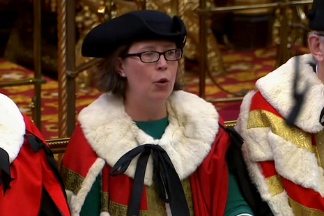 Baroness Evans of Bowes Park, Leader of the House of Lords and Lord Privy Seal, announces Royal Assent in the House of Lords