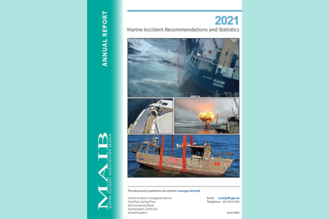 Front cover of MAIB's annual report for 2021