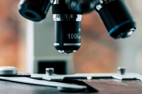 Photo of a microscope