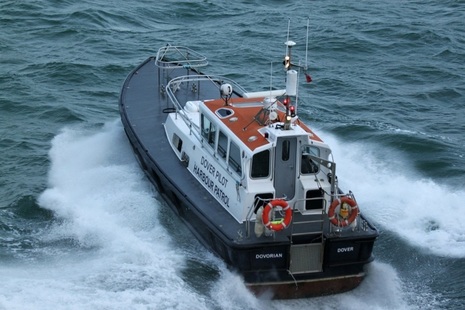 Dover harbour patrol boat at sea