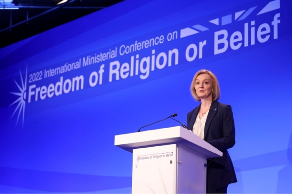 Read ‘International Ministerial Freedom of Religion or Belief Conference 2022: Foreign Secretary's opening speech’ article