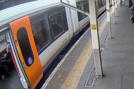 The train at Seven Sisters station (image courtesy Arriva Rail London)