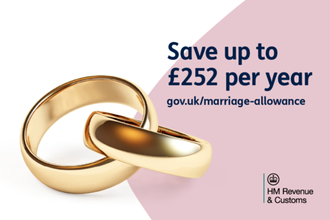 Save up to £252 per year - gov.uk/marriage-allowance