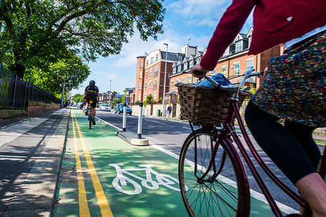 Cycle lane.