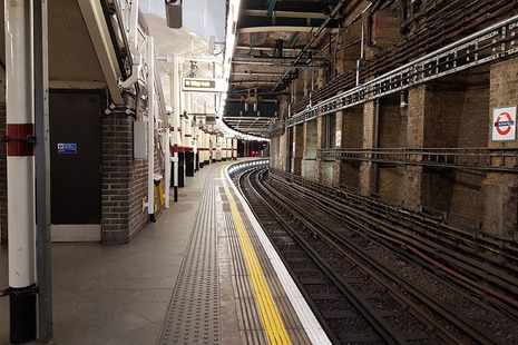 Aldgate Underground Station.