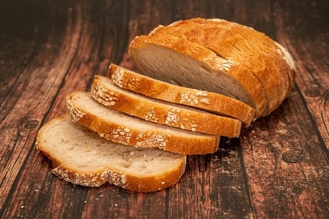 Sliced loaf of bread