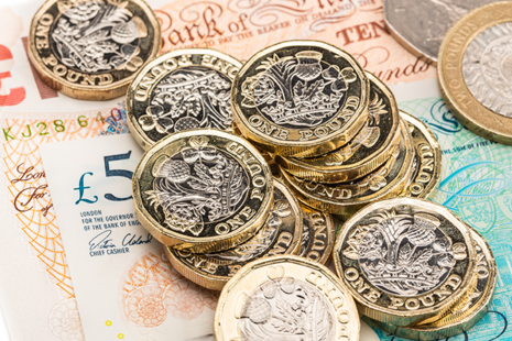Image of notes and pound coins sterling